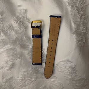 Blue Leather Watch Band 18mm never worn